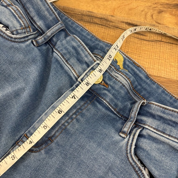 Tommy Bahama Tema Indigo Tweets Slim Boyfriend Jeans Embroidered Parrot - Picture 11 of 11